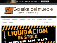 Tablet Screenshot of galeriasdelmueble.com